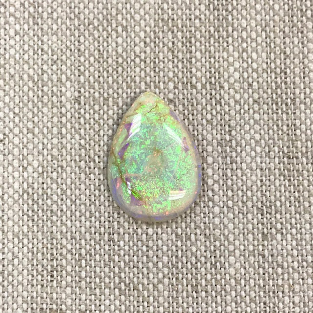 Sterling Opal 13x18mm Pear Cabochon