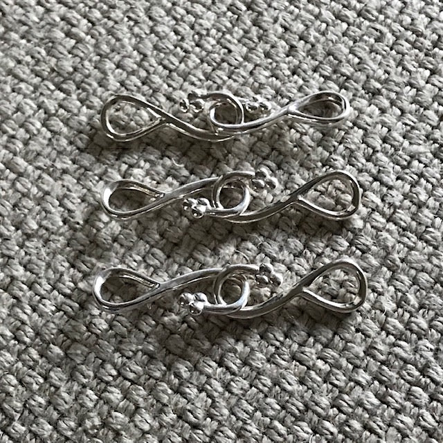 STO Polished Sterling Silver Clasp Set