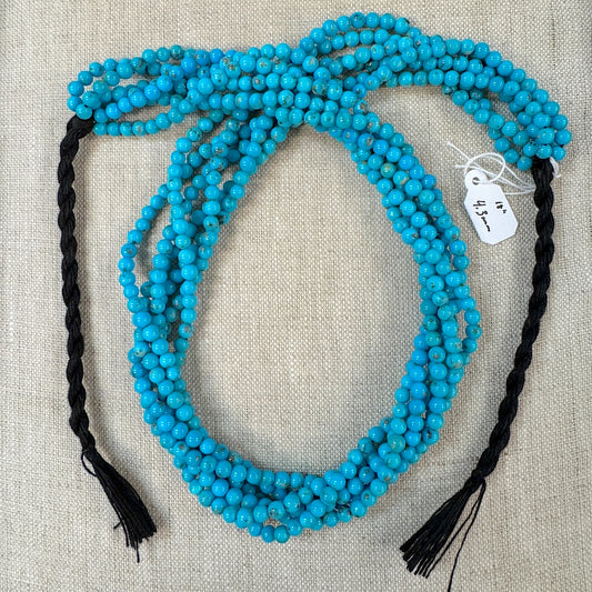 Blue Ridge/Bluebird 4.3 mm Calibrated Round Beads -- 18" strand
