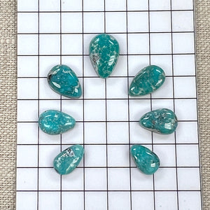 White Water Turquoise Cabochon Set