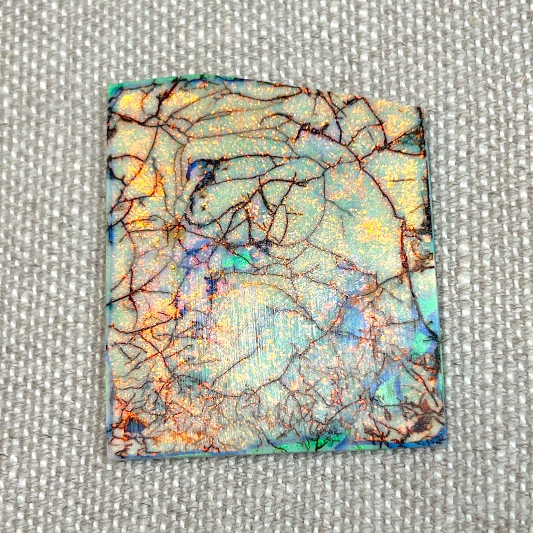 Sterling Opal Unbacked Rough Slab - 10 grams