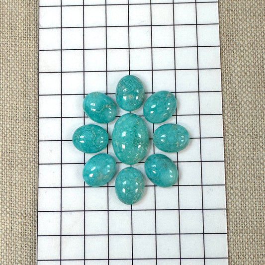 White Water Turquoise Calibrated Cabochon Set