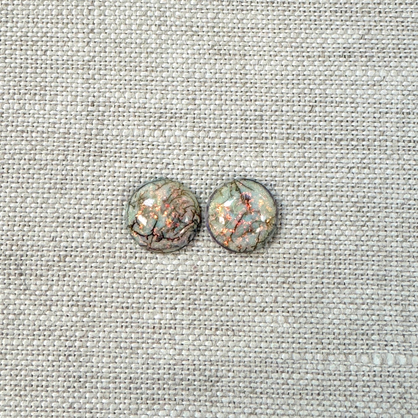 Sterling Opal 10mm Round Cabochon Set