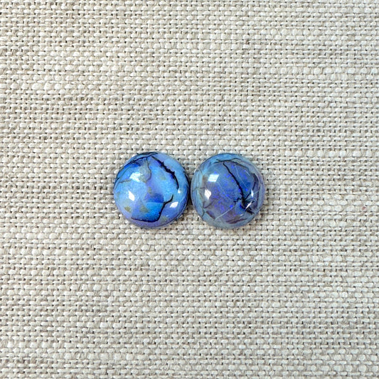 Sterling Opal 10mm Round Cabochon Set