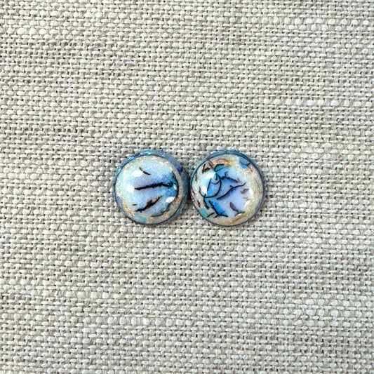 Sterling Opal 10mm Round Cabochon Set