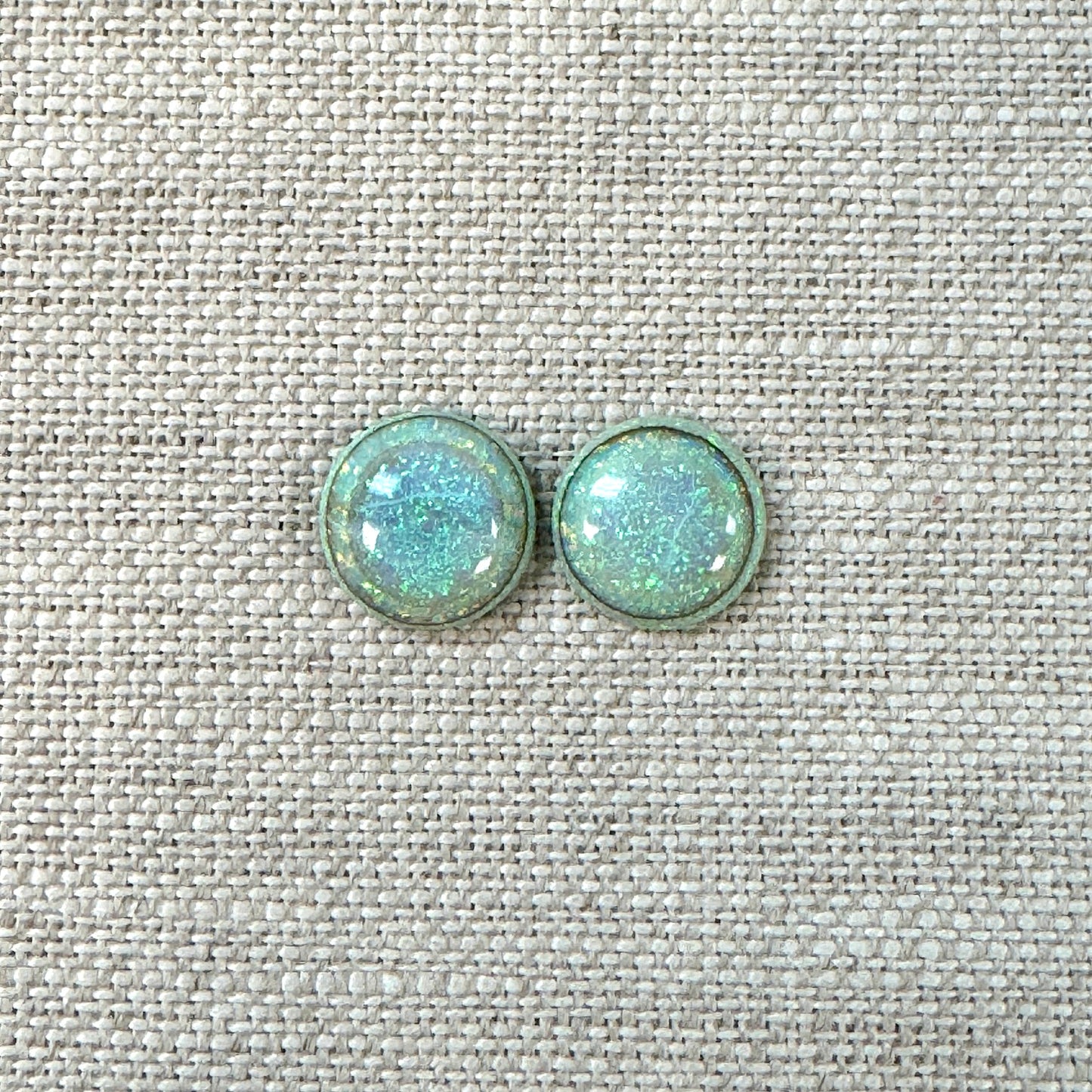 Sterling Opal 10mm Round Cabochon Set