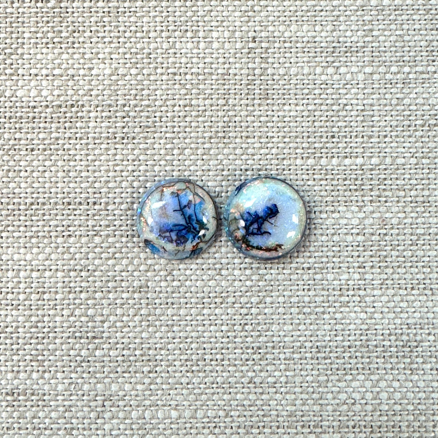 Sterling Opal 10mm Round Cabochon Set