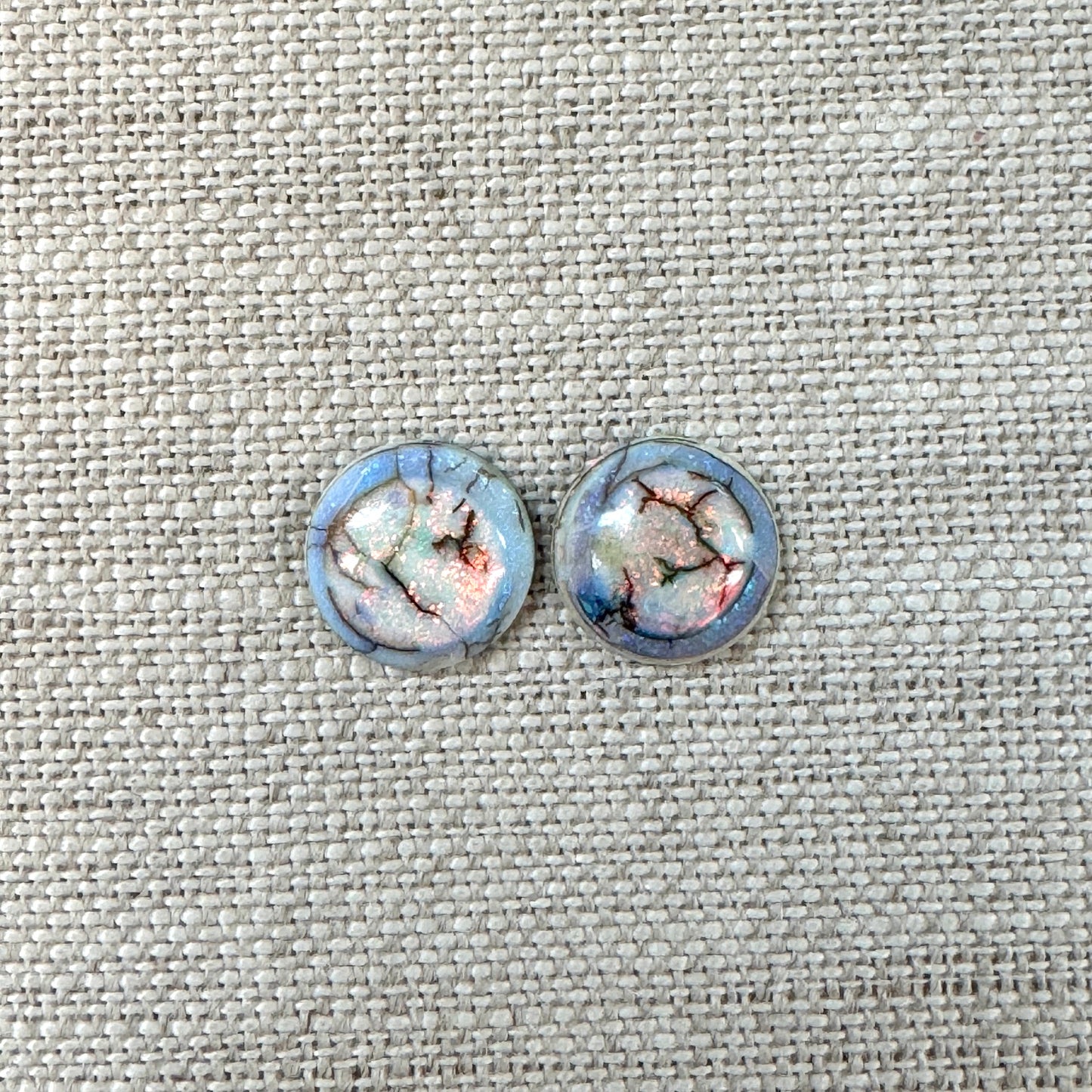 Sterling Opal 10mm Round Cabochon Set