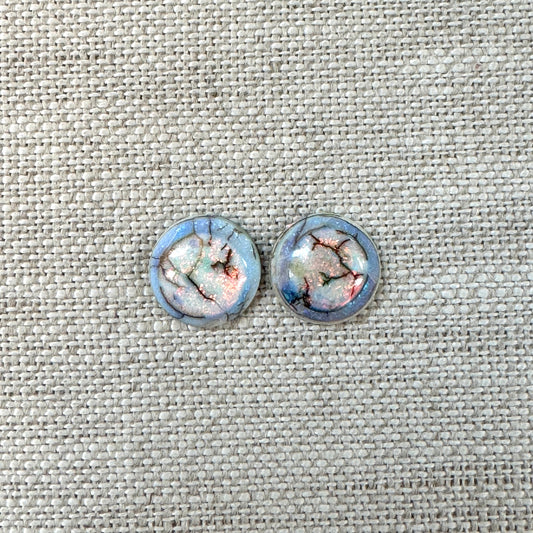Sterling Opal 10mm Round Cabochon Set