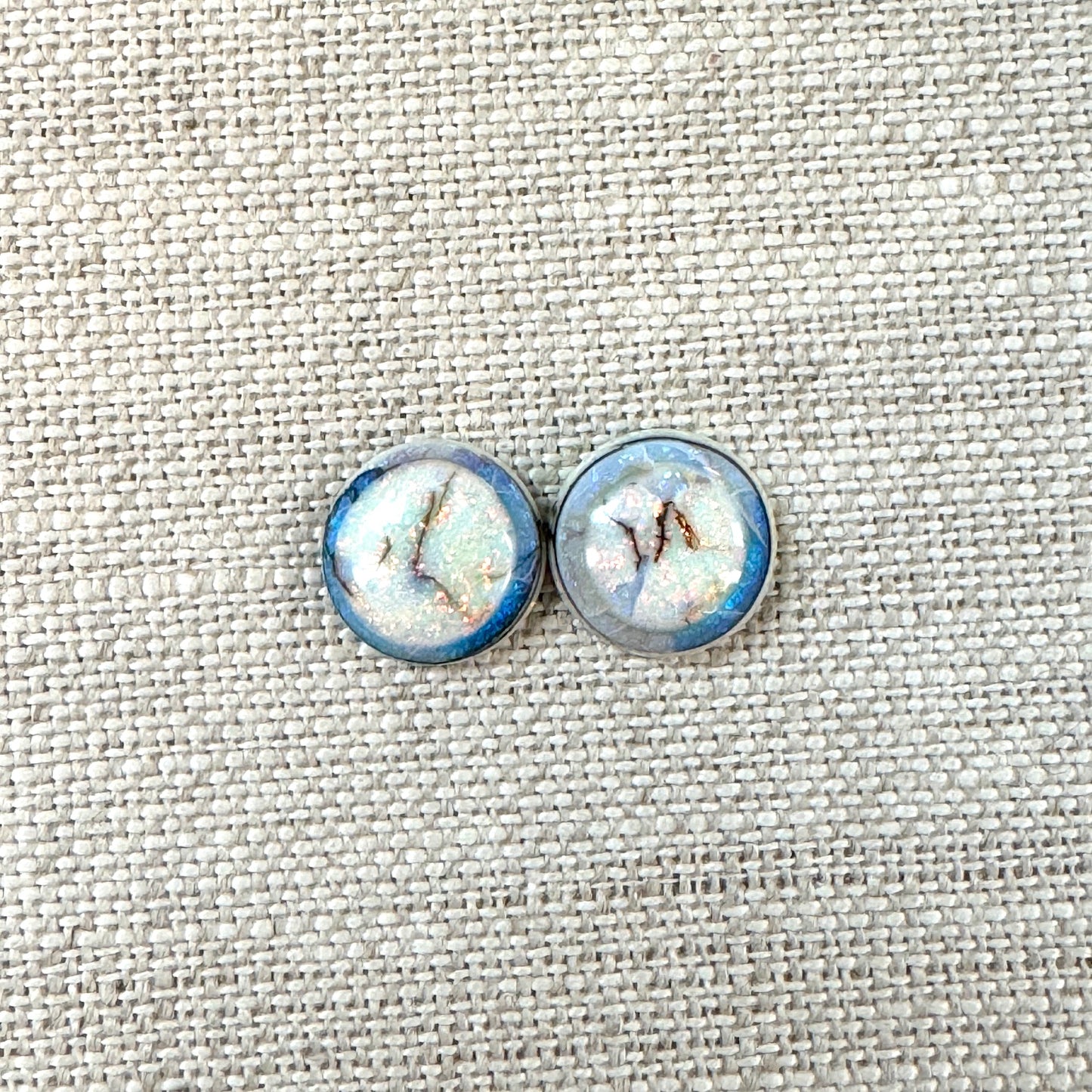 Sterling Opal 10mm Round Cabochon Set