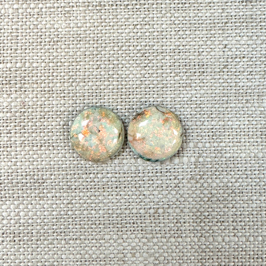 Sterling Opal 10mm Round Cabochon Set