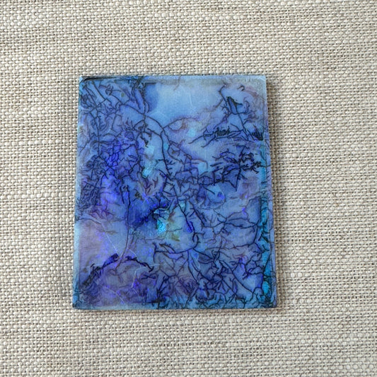 Sterling Opal Backed Rough Slab -12.9 grams