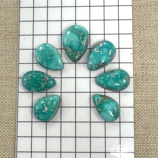 White Water Turquoise Cabochon Set