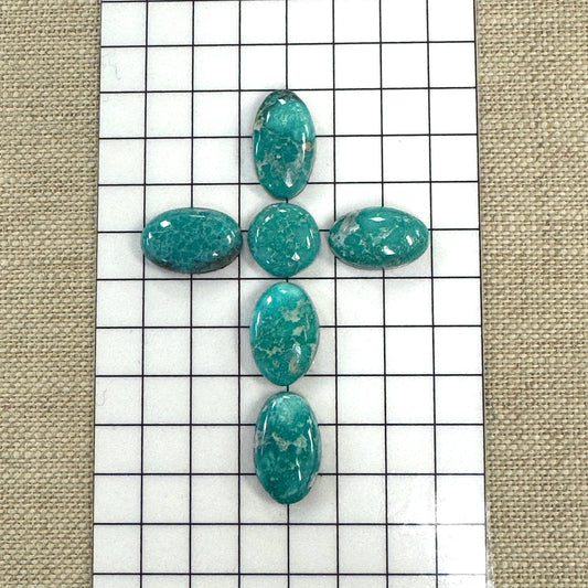 White Water Turquoise Cabochon Set