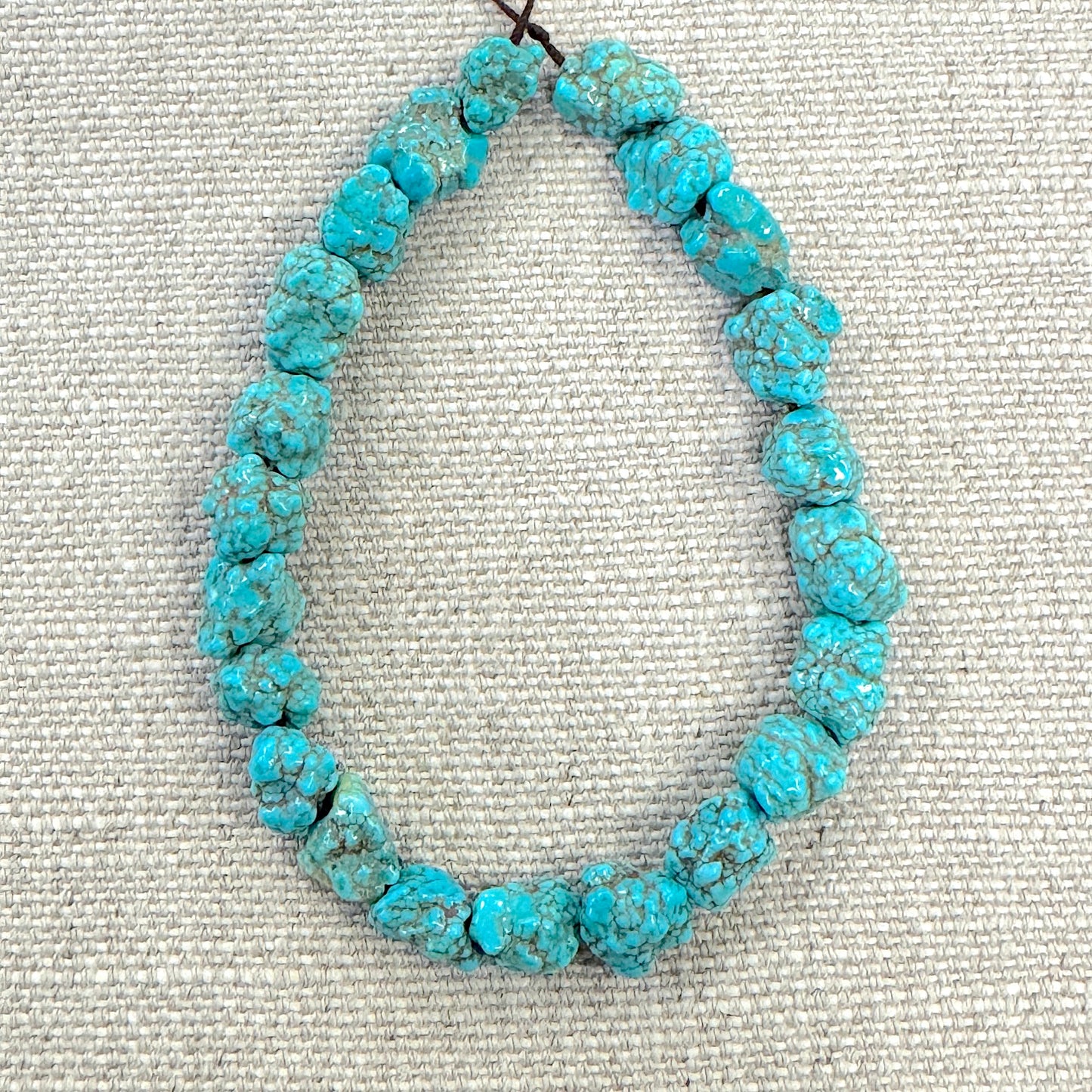 Sonoran Nugget Turquoise 7-8mm  -- 8" strand