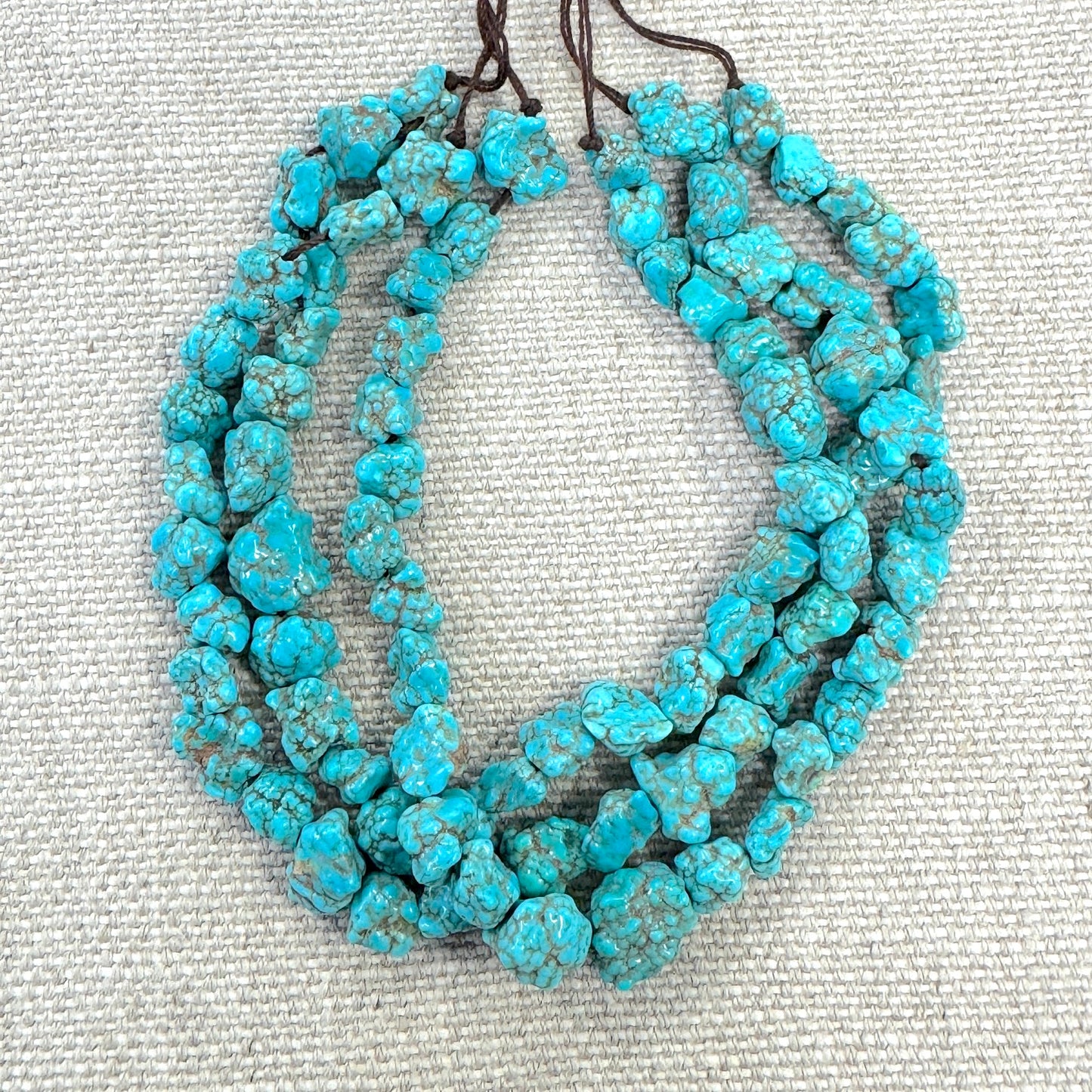 Sonoran Nugget Turquoise 6-7mm  -- 8" strands