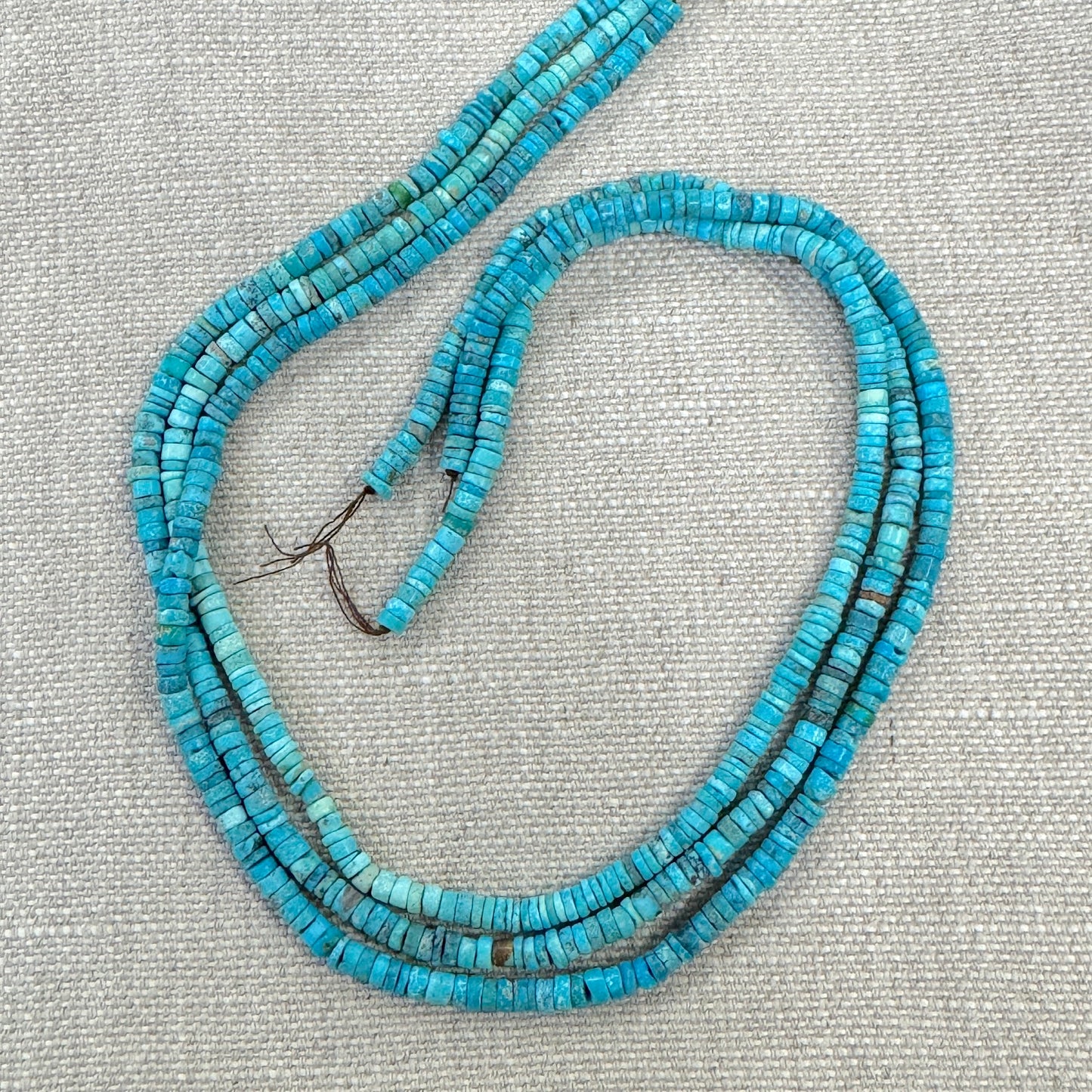 White Water 4mm Matte Finish Disc Beads Strand-- 16"