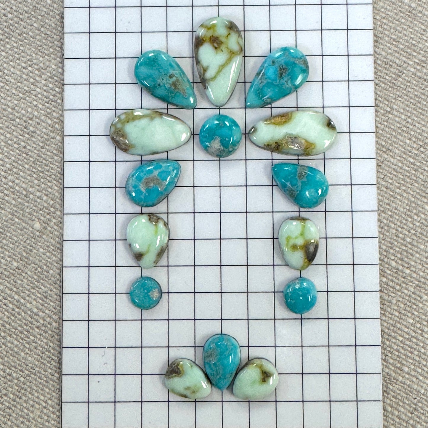 Mixed Sonoran Cabochon Buckle Set