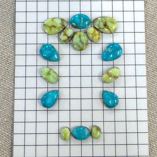Mixed Sonoran Cabochon Buckle Set