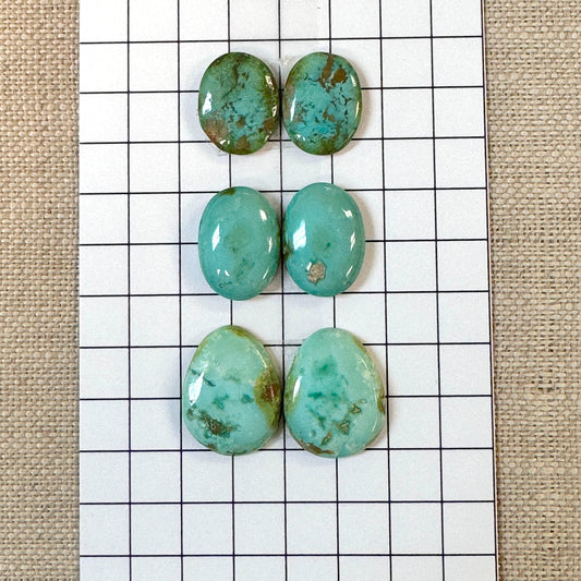 Sonoran Turquoise Cabochon Pairs