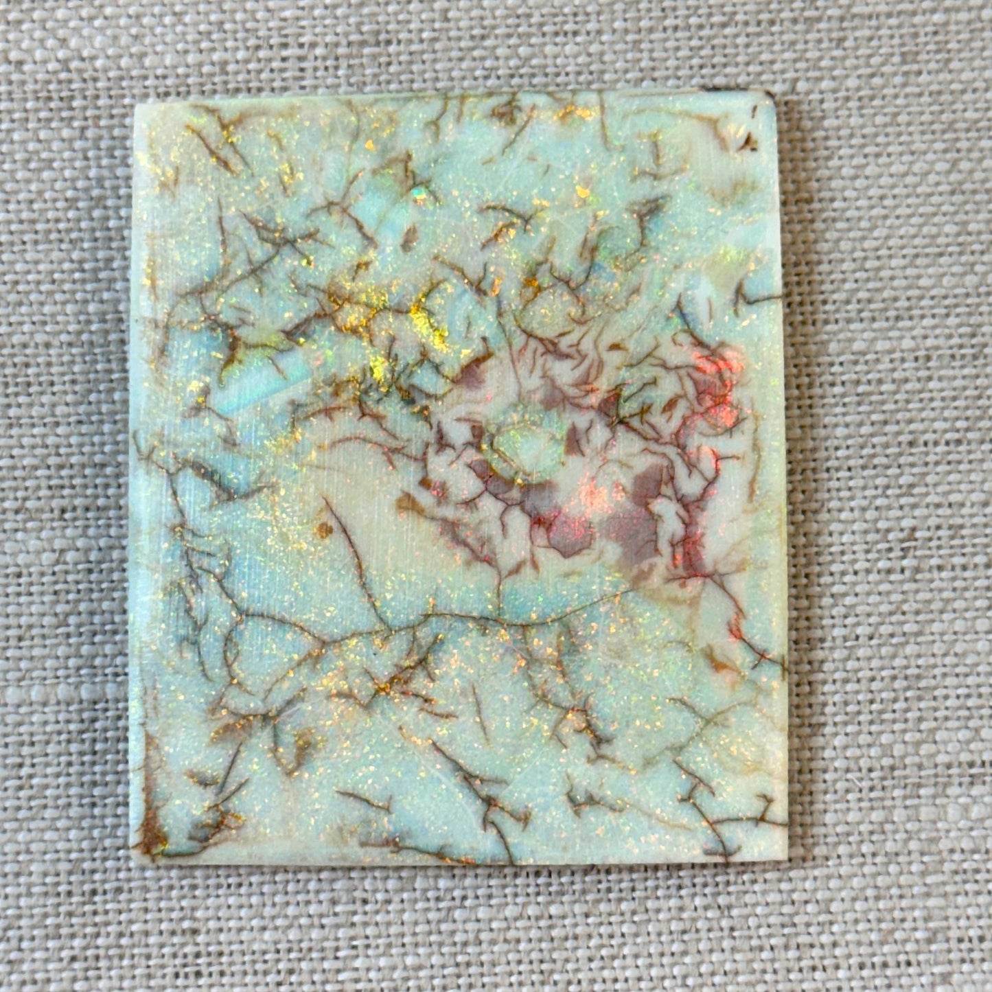 Sterling Opal Unbacked Rough Slab - 11 grams