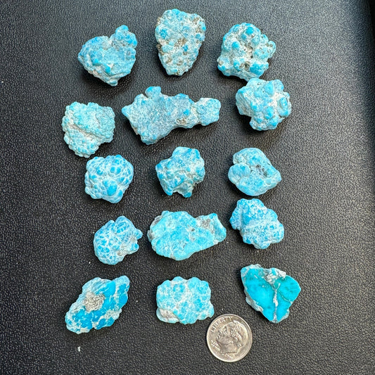 Bluebird Turquoise  Rough -- 100 grams