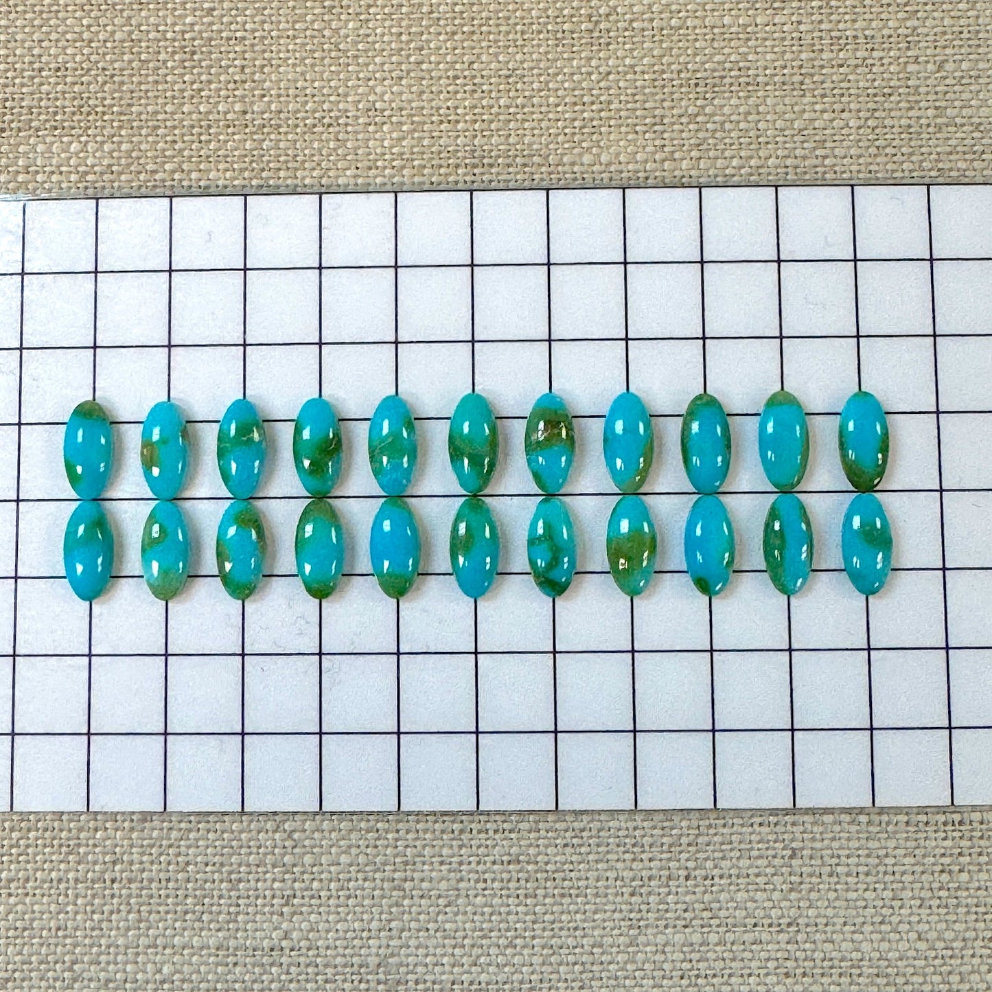 Sonoran Mountain 4x8mm Long Oval Calibrated 22 pc Cabochon Set