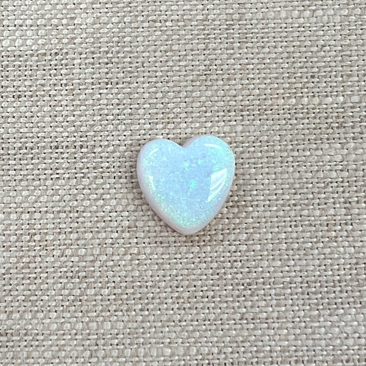 Sterling Opal 12mm Heart Cabochon