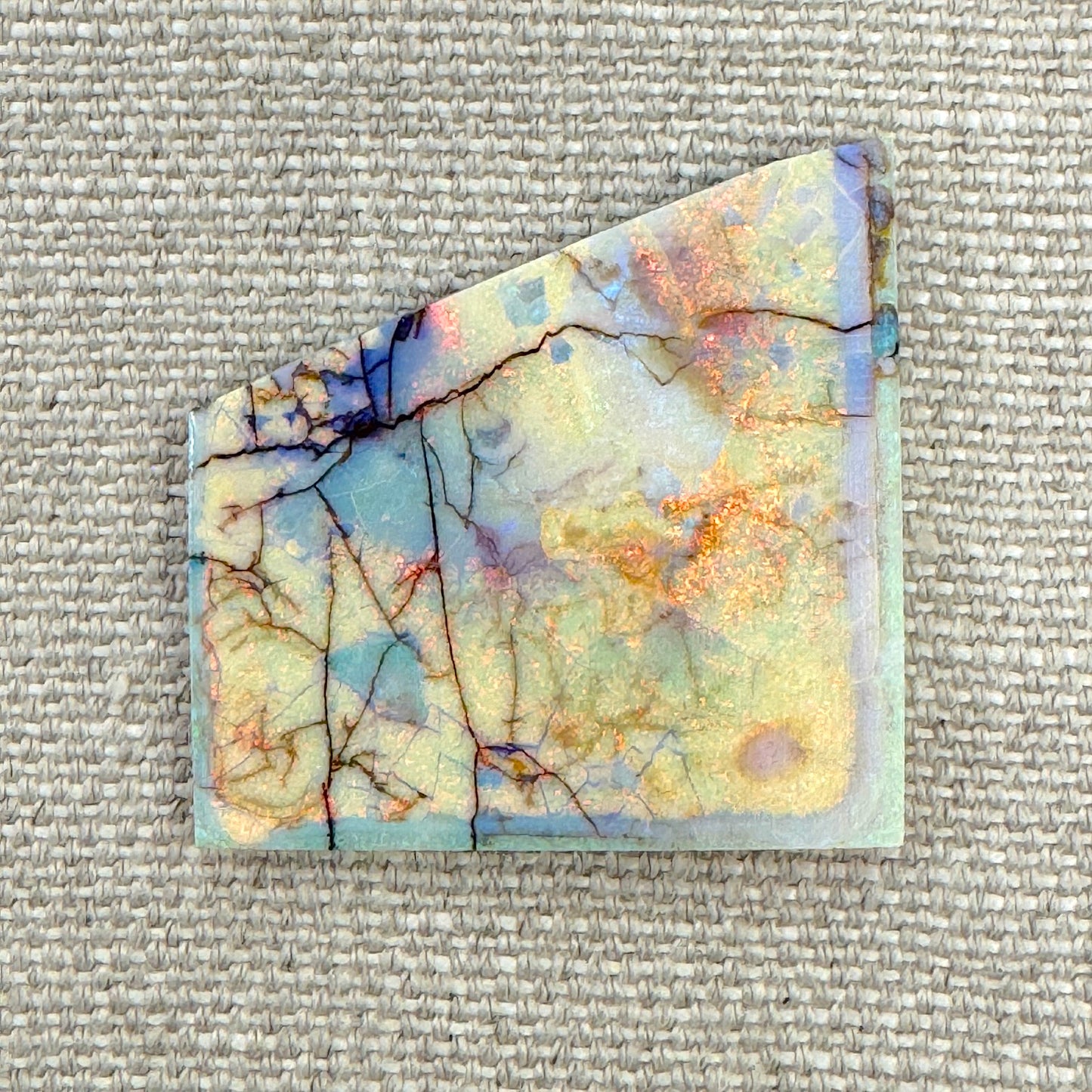 Sterling Opal Unbacked Rough Slab - 8 gr