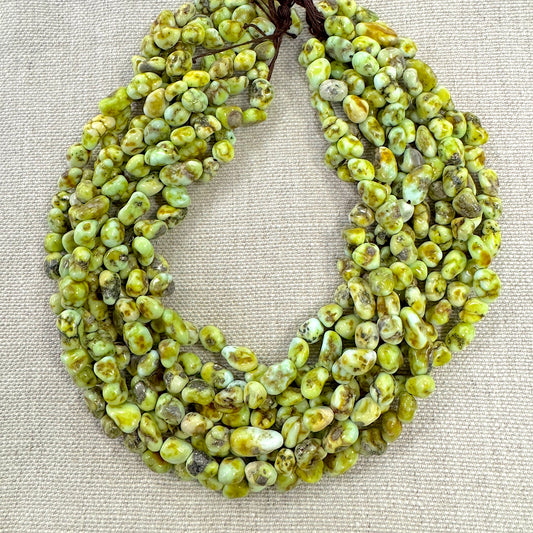 Palomino Free Form Bead Strand -- Approx 8-9mm, 16"