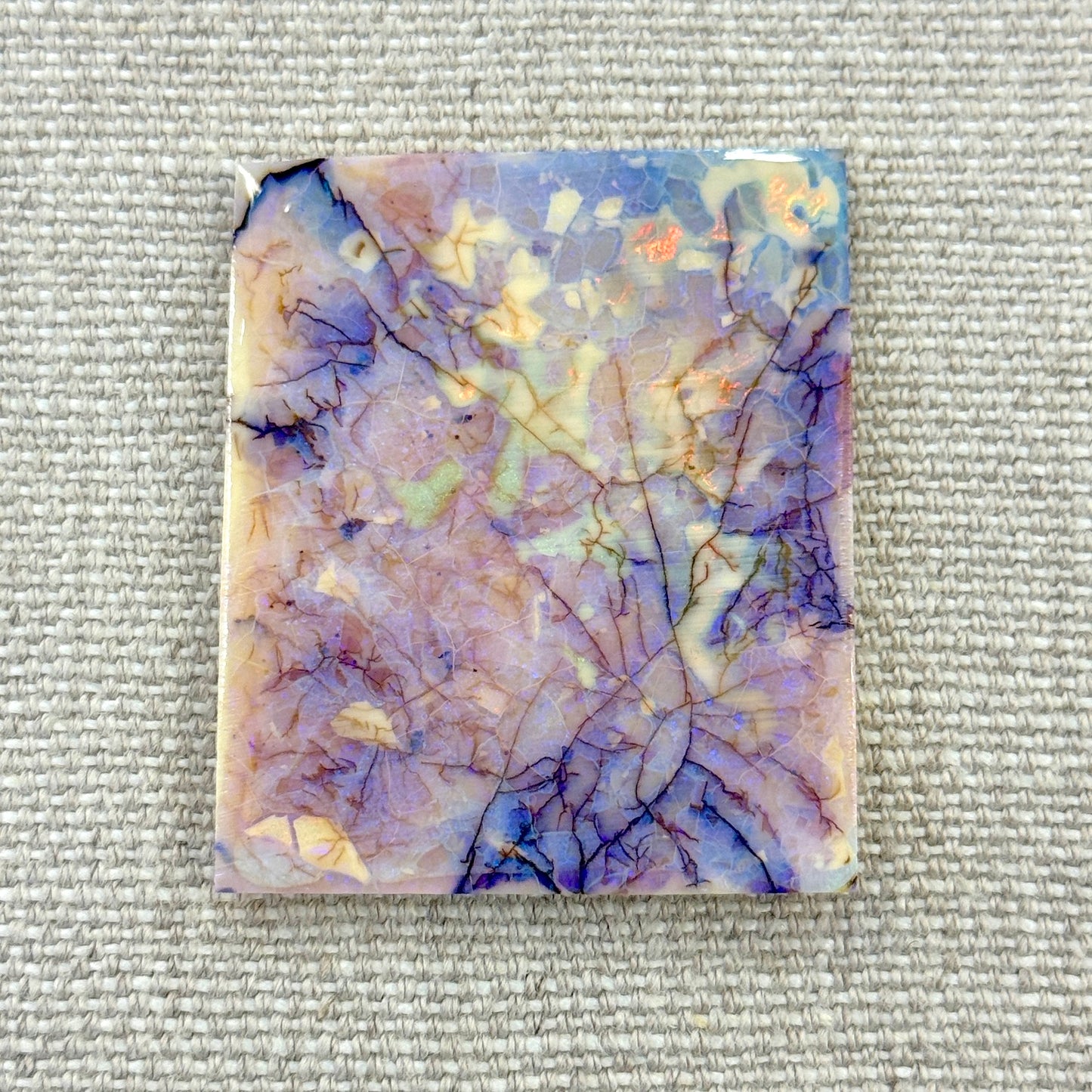 Sterling Opal Unbacked Rough Slab - 9.7 gr