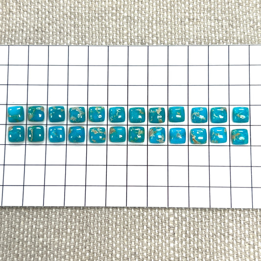 Blue Ridge 5mm Calibrated Square Cabochon 24 Piece Set