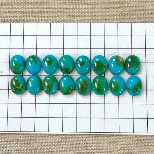 Sonoran Mountain Calibrated 7x9mm Oval Cabochon Set -- 16 pc