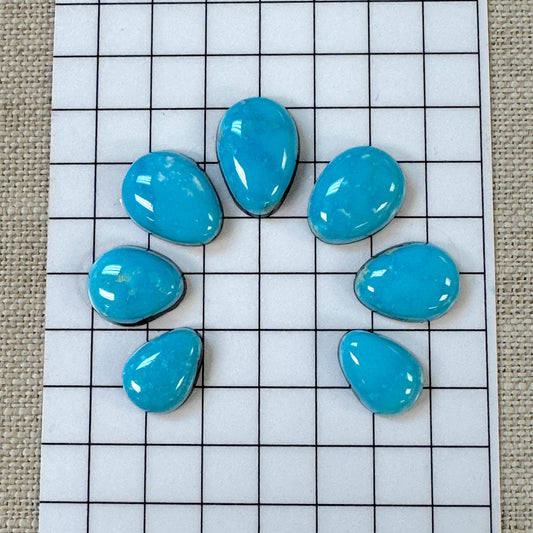 Kingman Turquoise Cabochon Set