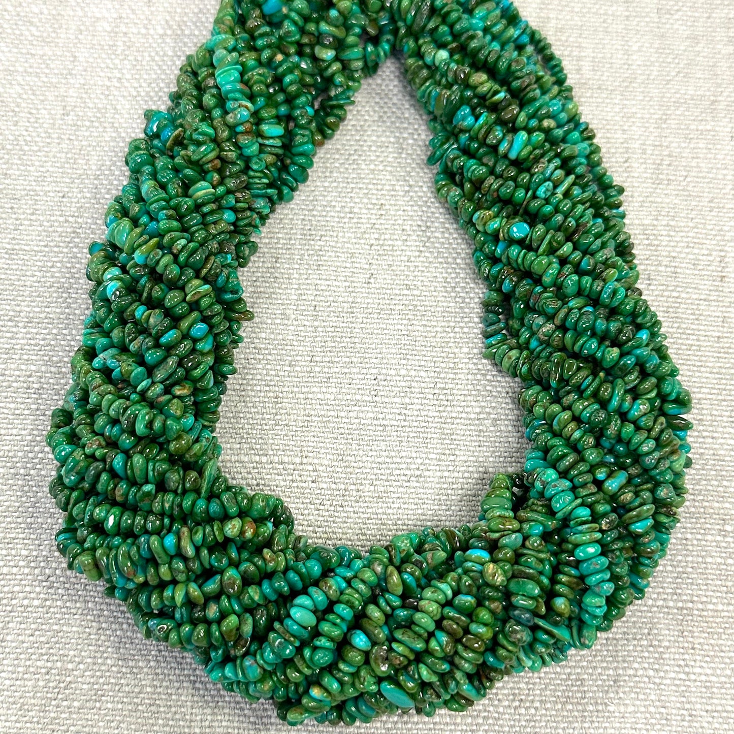 Sonoran Gold 4.5-5mm Smooth Flat Nugget Strands --18"