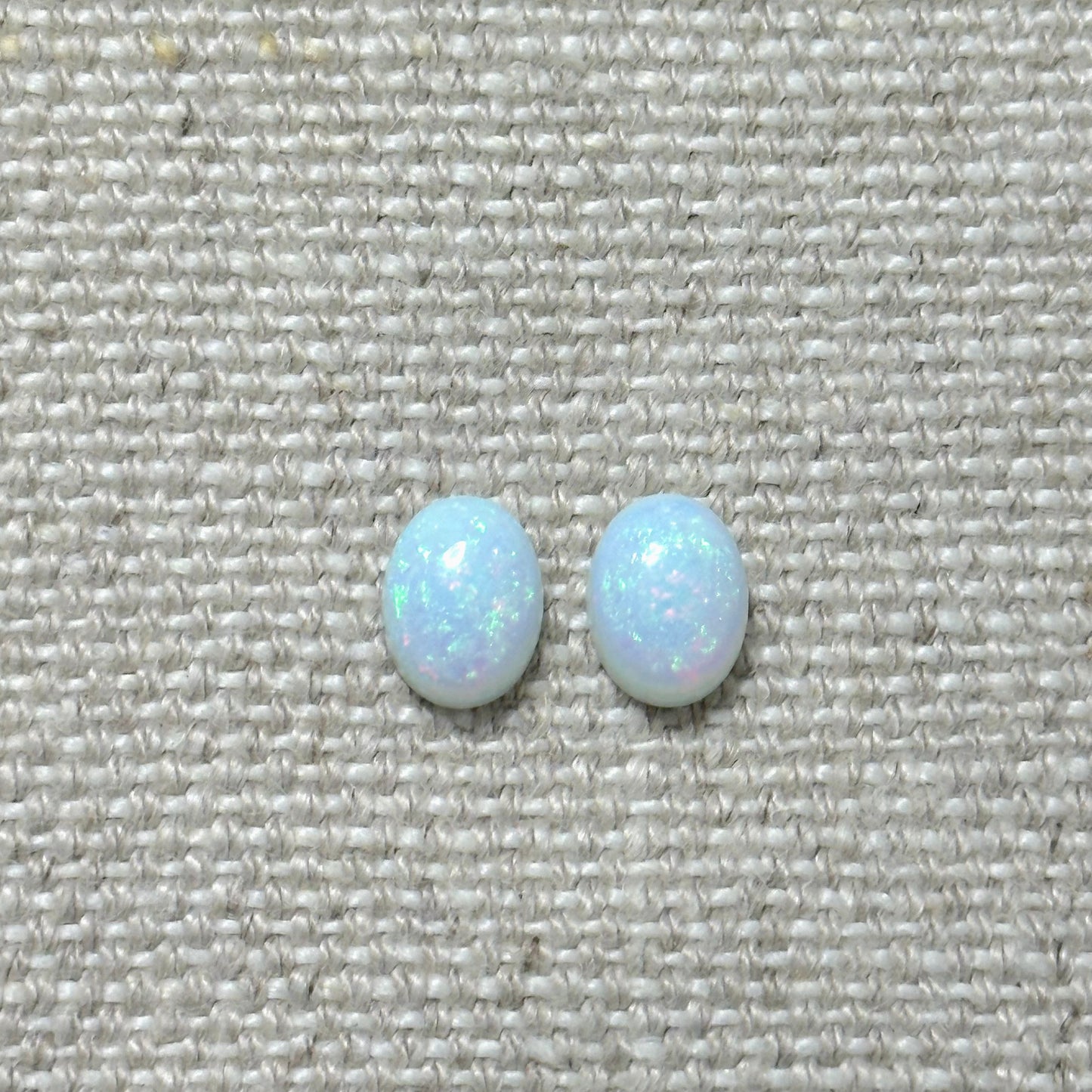 Sterling Opal 6x8mm Oval Cabochon Set