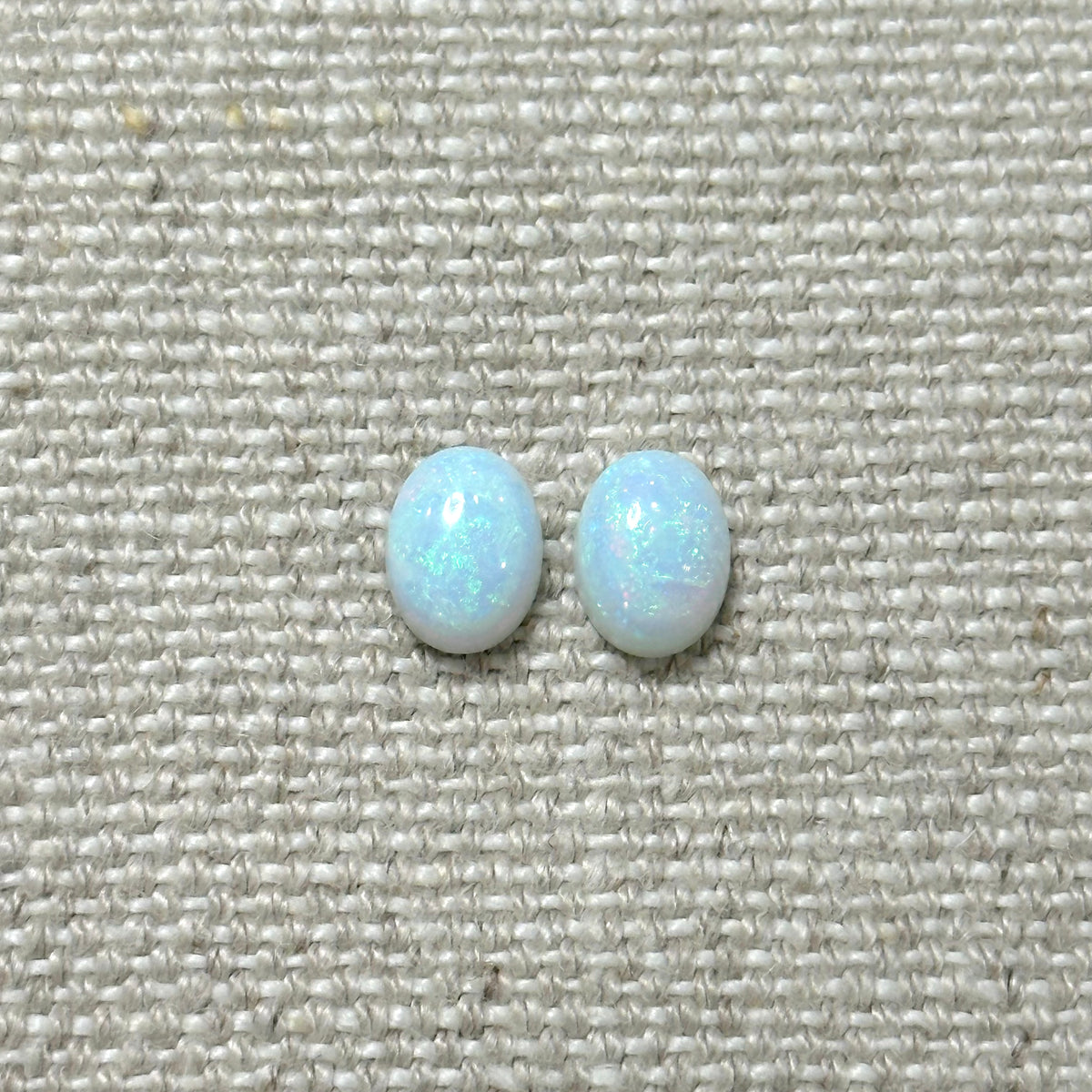Sterling Opal 6x8mm Oval Cabochon Set