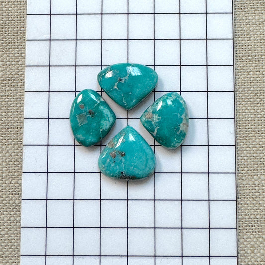 White Water Turquoise Cabochon Set