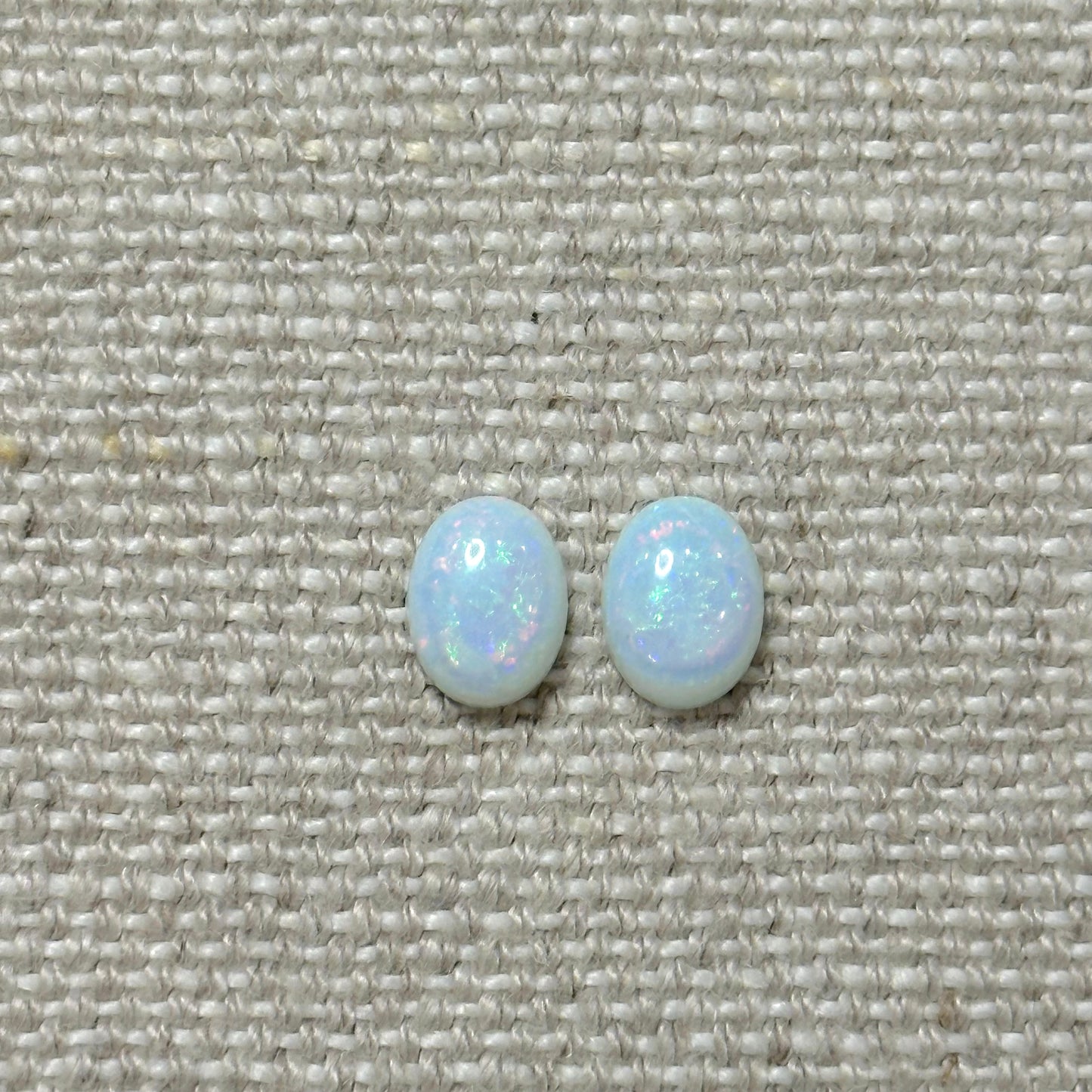 Sterling Opal 6x8mm Oval Cabochon Set