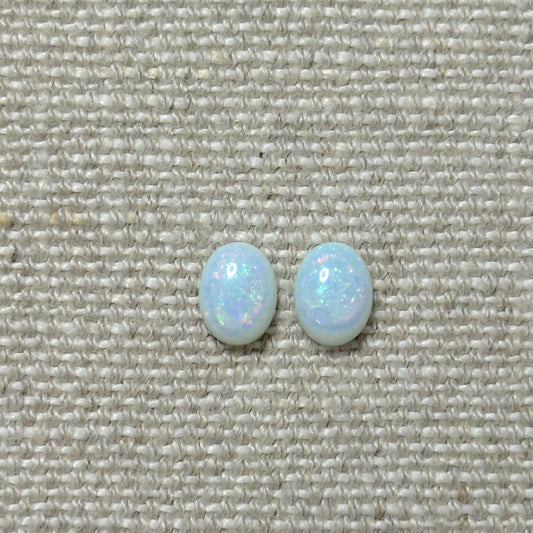 Sterling Opal 6x8mm Oval Cabochon Set