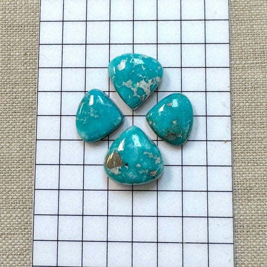 White Water Turquoise Cabochon Set