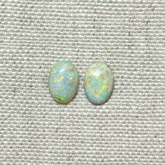 Sterling Opal 10x14mm Pear Cabochon Set