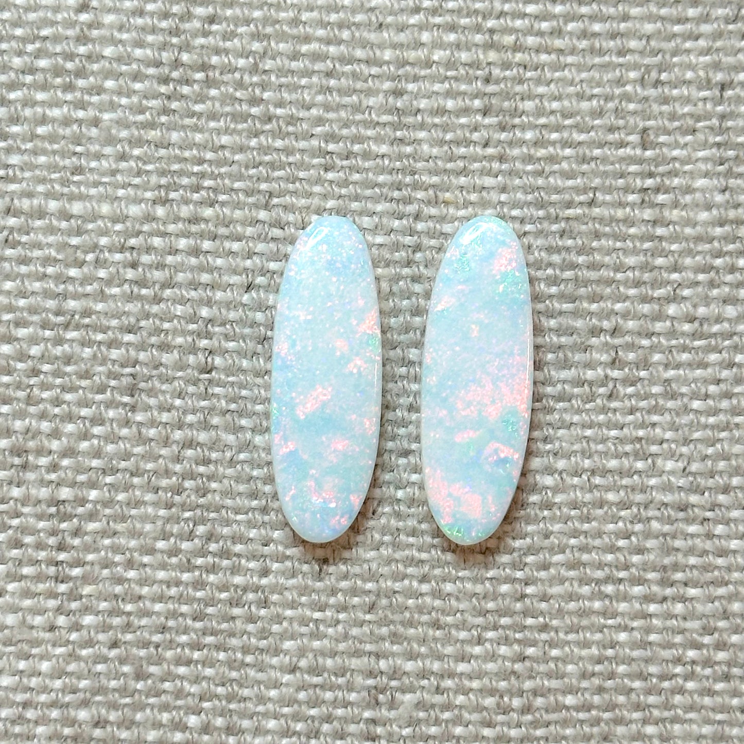 Sterling Opal 8x24mm Oval Cabochon Set