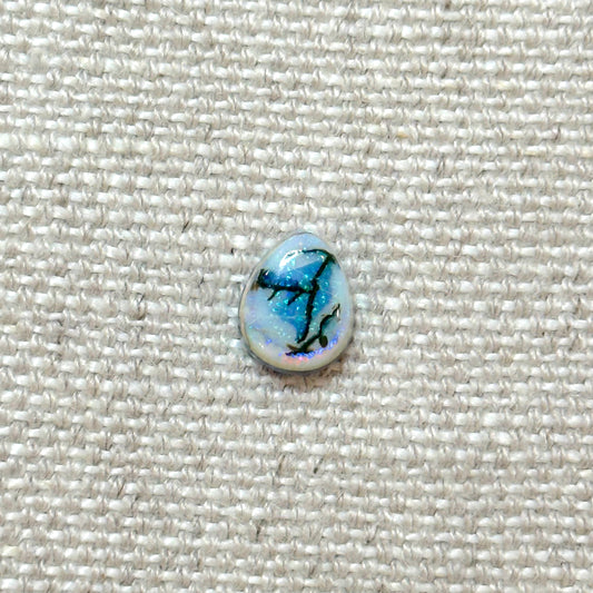 Sterling Opal 8x10mm Pear Cabochon