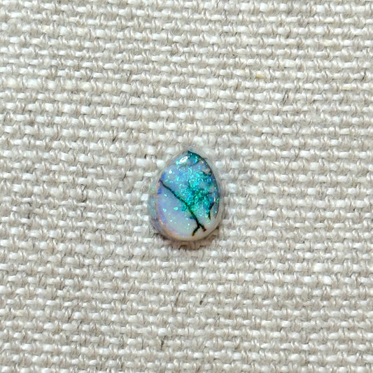 Sterling Opal 8x10mm Pear Cabochon
