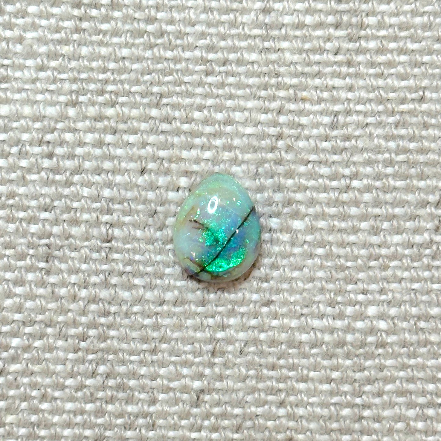 Sterling Opal 8x10mm Pear Cabochon