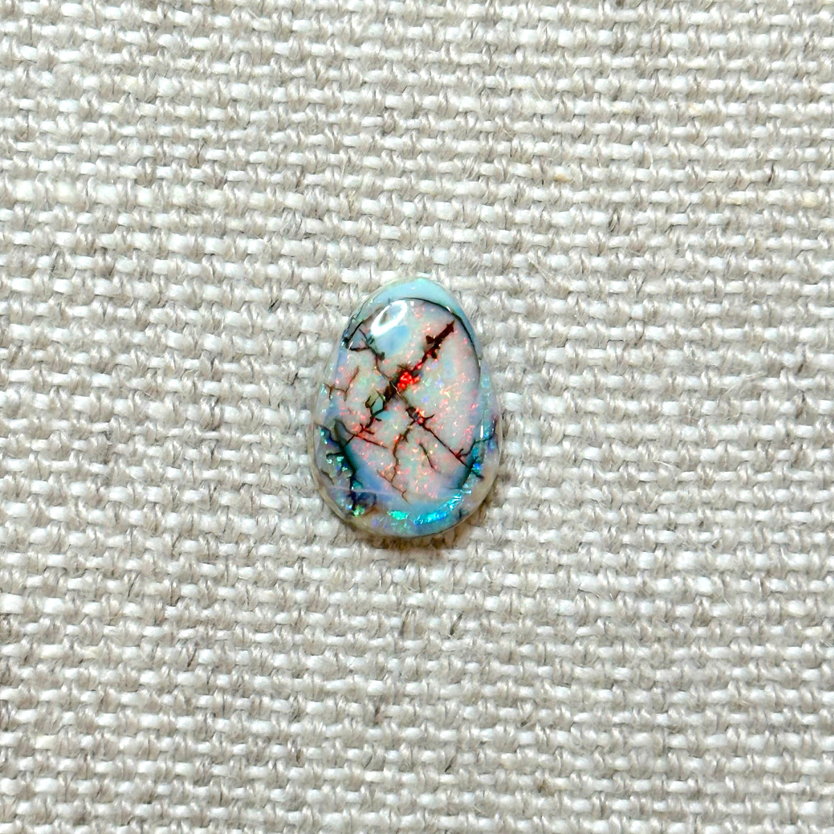 Sterling Opal 10x14mm Pear