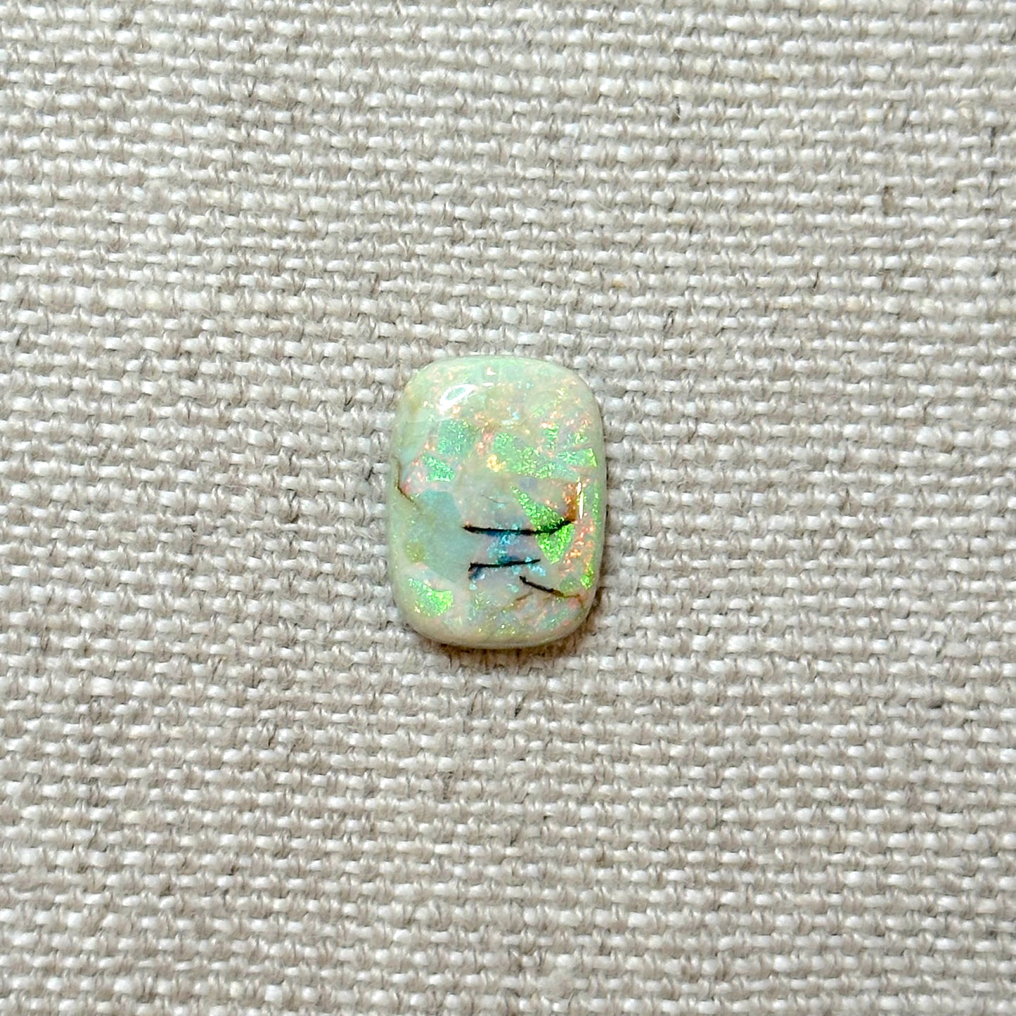 Sterling Opal Rectangle 12x16mm Cabochon
