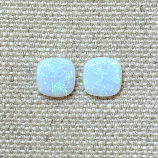 Sterling Opal 10mm Cushion Cut Square Cabochon Set