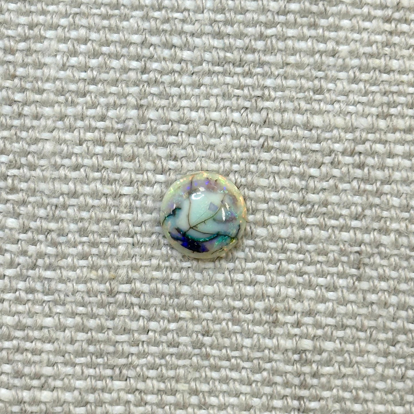 Sterling Opal 8mm Round Cabochon